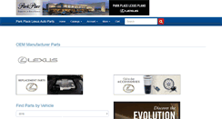 Desktop Screenshot of parkplacelexusparts.com
